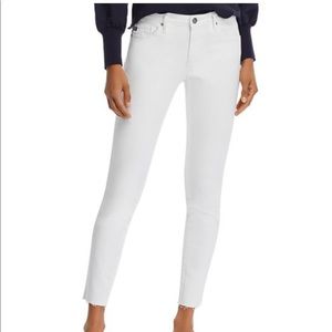 AG ankle legging white jean